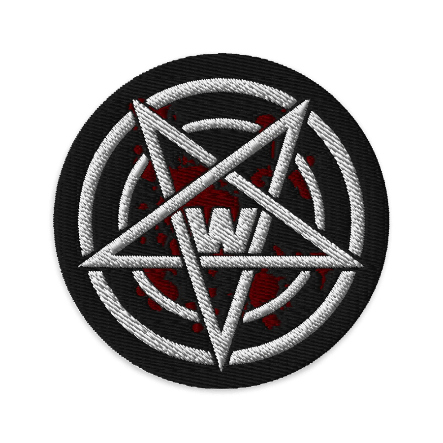 RealWally Pentagram embroided patch product image (1)