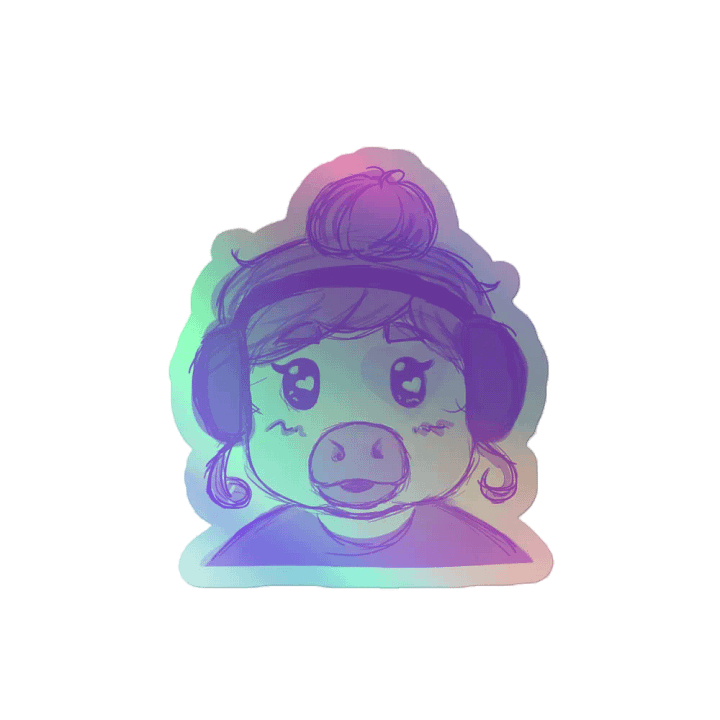 StreamerMoo - Holo Sticker product image (2)