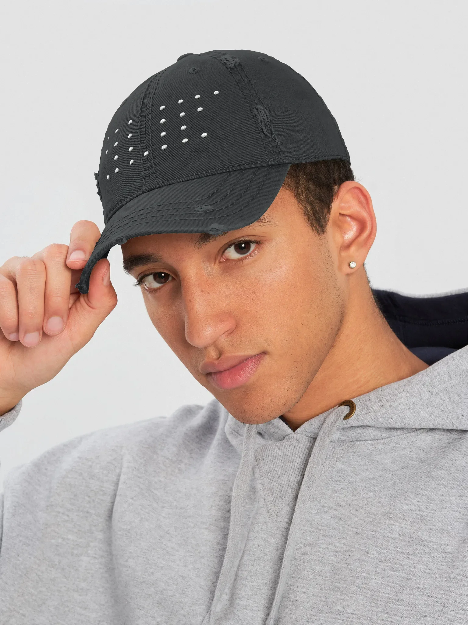Pixel VE Distressed Dad Hat product image (5)