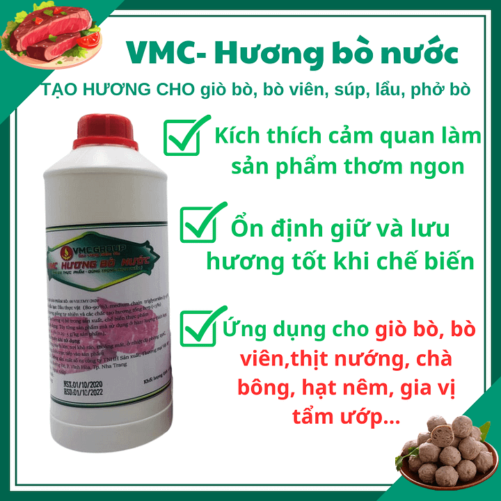 VMC HƯƠNG BÒ NƯỚC TĂNG HƯƠNG THƠM giò bò, bò viên product image (1)