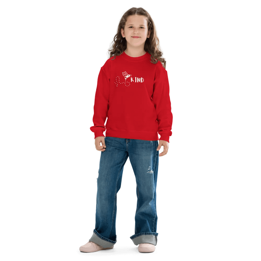 “Bee Kind” Unisex Kids Sweatshirt product image (6)