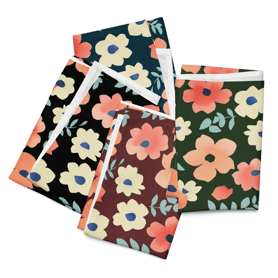 Floral Harmony Cloth Napkin Set (4) product image (7)