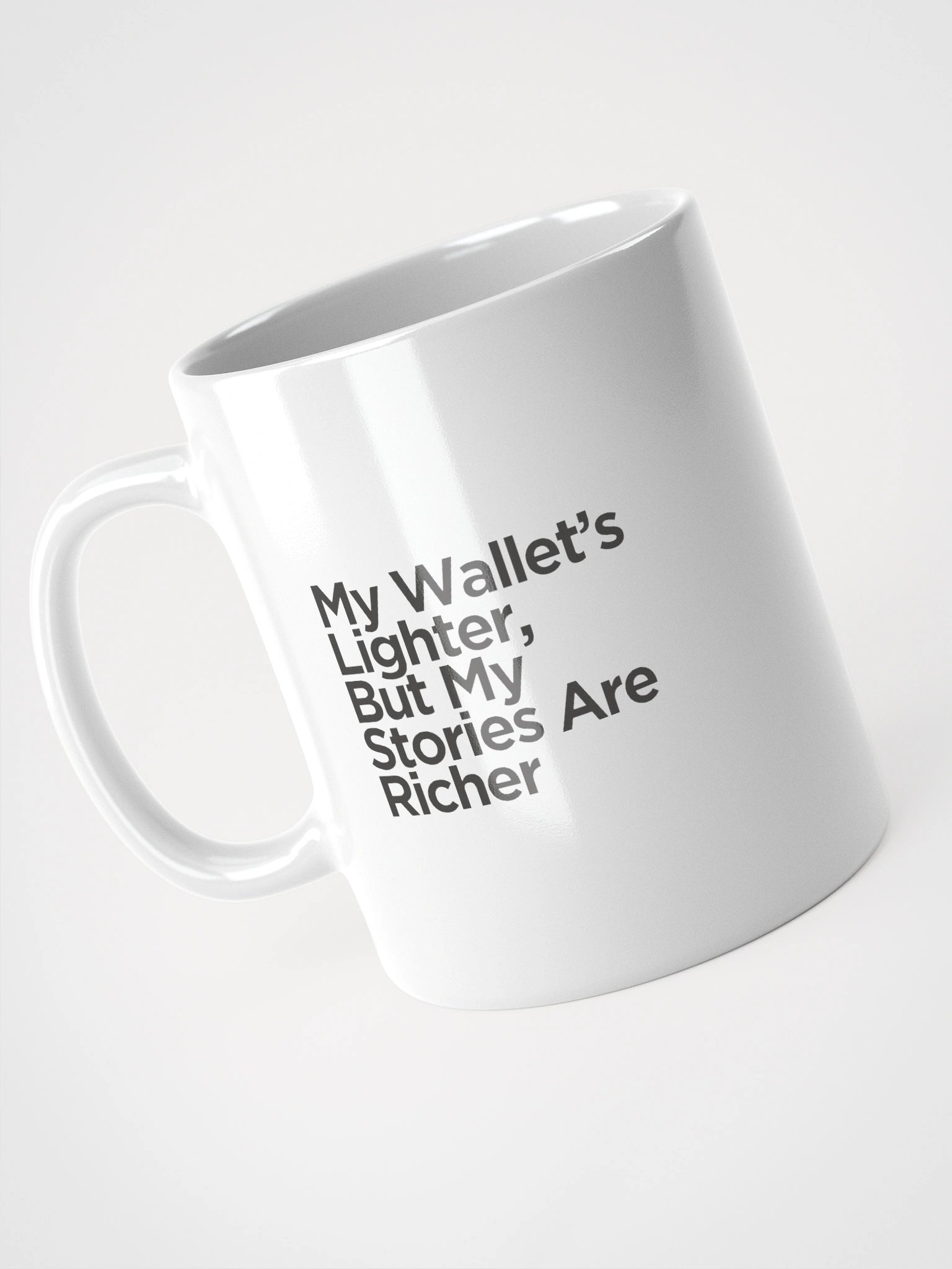 Rich Stories White Glossy Mug product image (4)