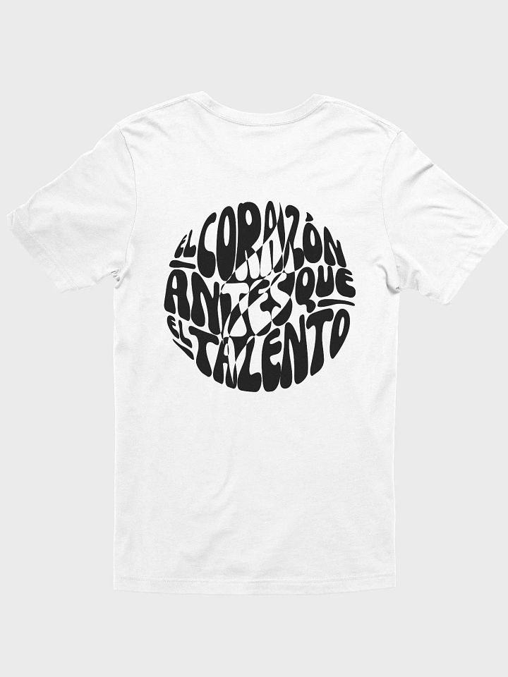 El corazón antes que el talento Tee | Black product image (1)