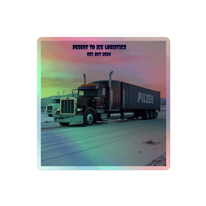 DESERT TO ICE LOGISTICS Trucking Holographic Sticker Sheet product image (2)