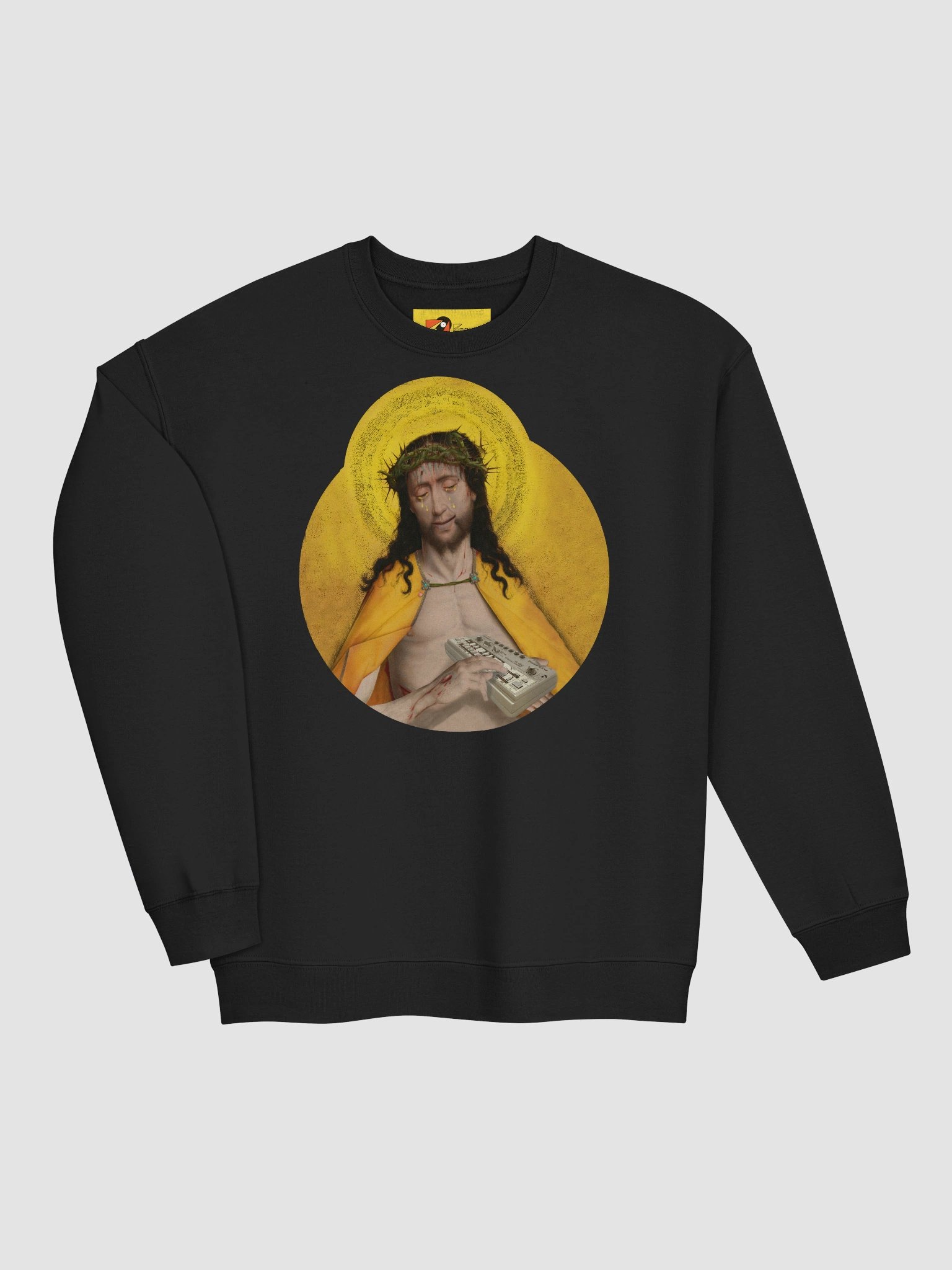Holy Synthesis by Frank Fonik (ARP Odyssey), Techno EDM Classic Crewneck Sweatshirt product image (7)