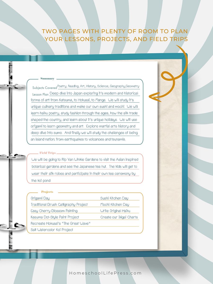 Unit Study Printable Planner product image (3)