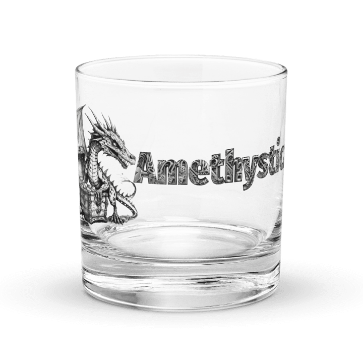 Rocks glass: Rock On Dragon with Treasure Chest product image (1)