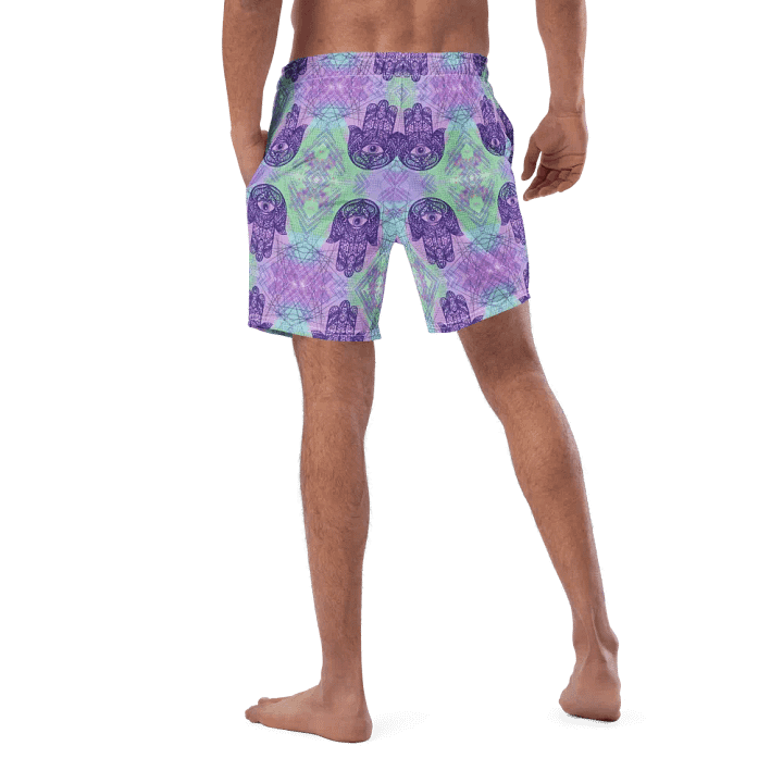 Mens Multicoloured Hamsa Hand Swim Shorts product image (1)