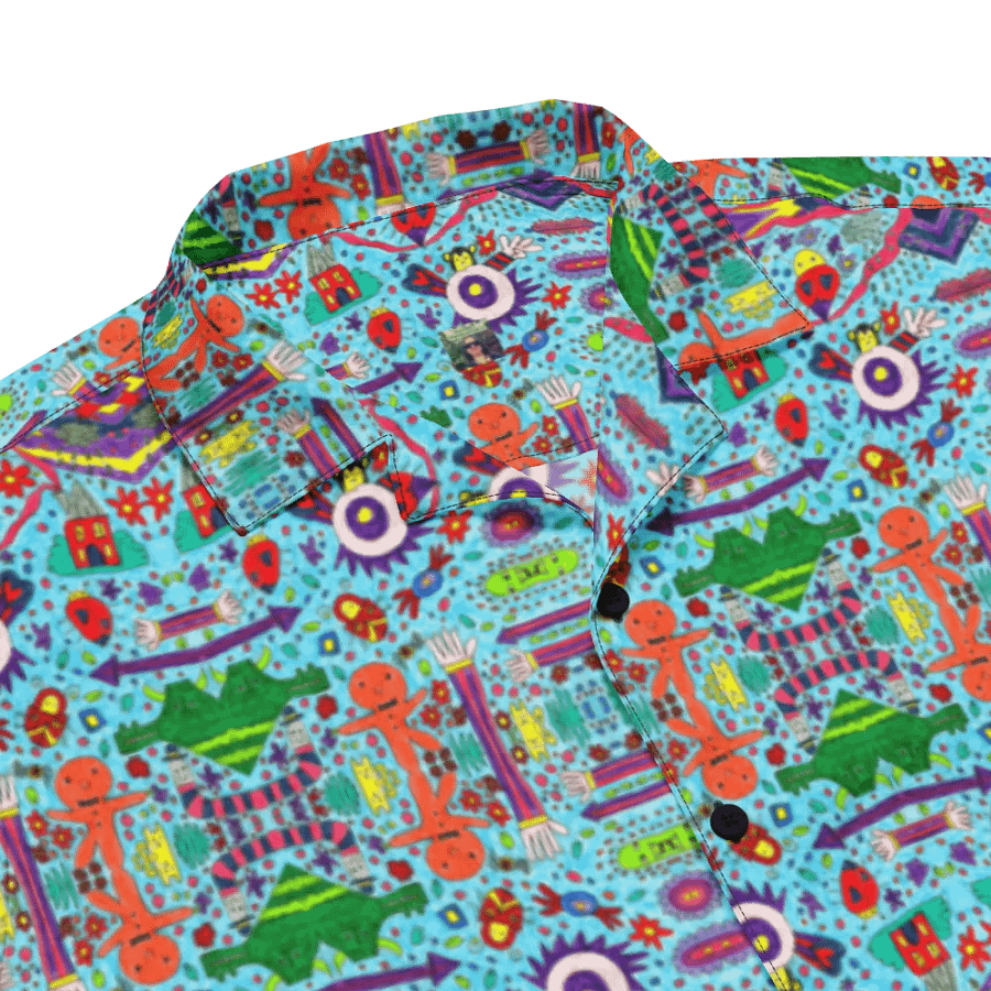 Abstract Doodle Characters Unisex Hawaiian Shirt product image (9)