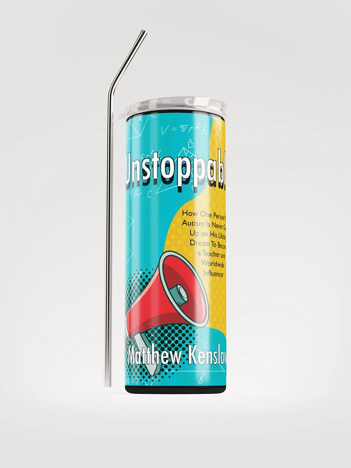 Stainless Steel Tumbler, Unstoppable Book Cover product image (1)
