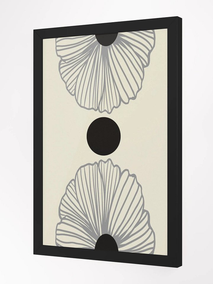 Monochrome Flora Framed Poster product image (12)