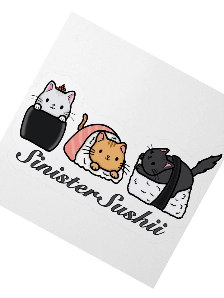 Sinister Sushii Cat Sticker product image (4)