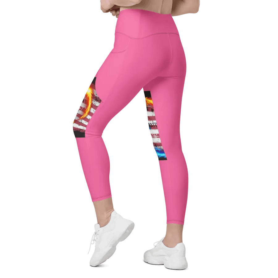 Leggings w pockets brilliant rose product image (6)