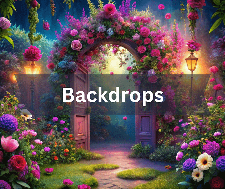 Enchanted Garden Floral Backdrops Bundle product image (2)