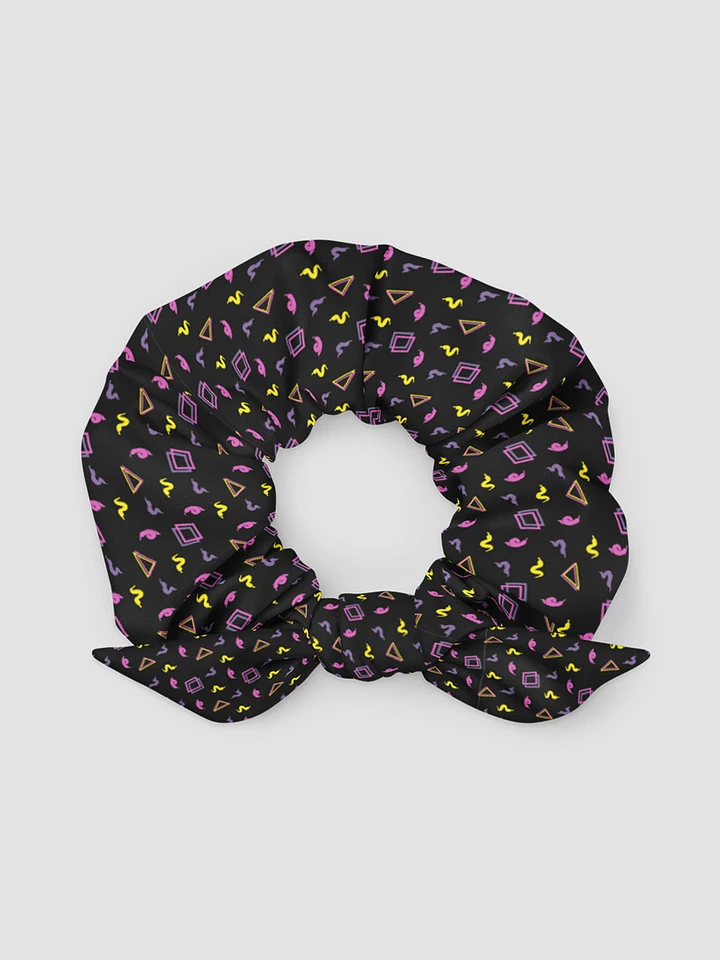 Oh Worm? black pattern scrunchie product image (1)