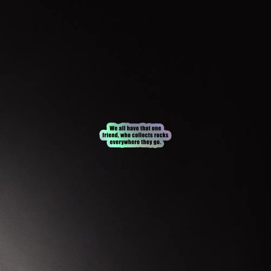 Rock Collector Holographic Sticker product image (2)
