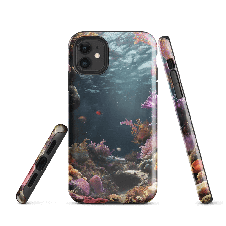 Sunlit Coral Paradise iPhone® Tough Case product image (1)