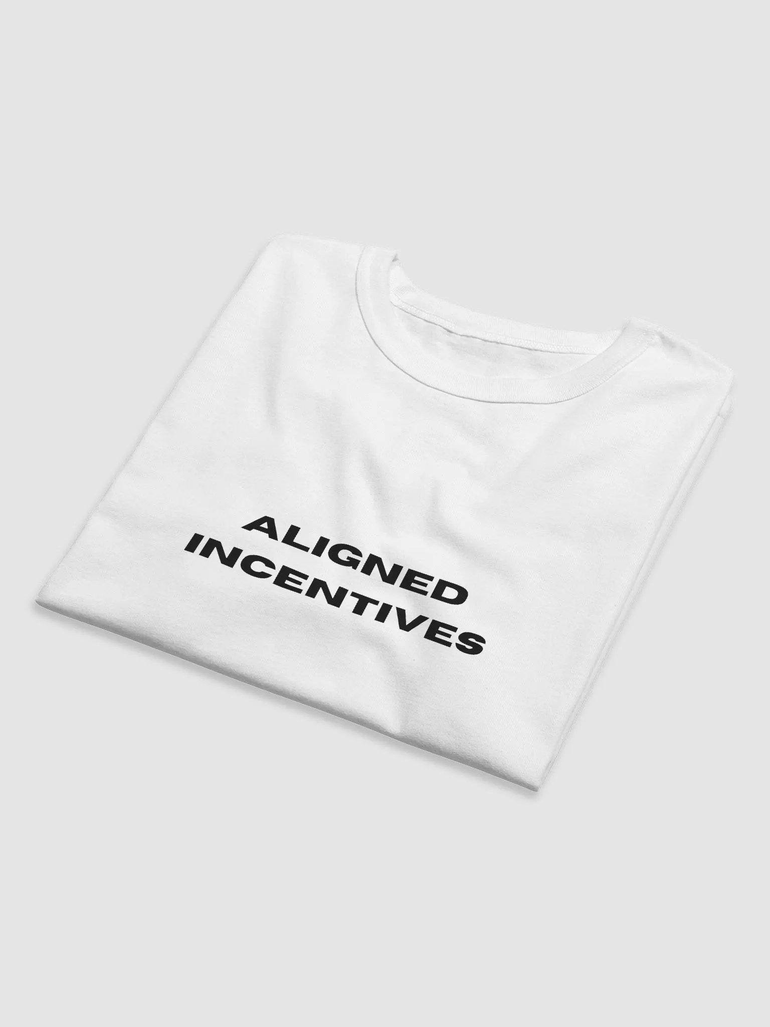 Aligned Incentives Typography SS Tee - White product image (6)