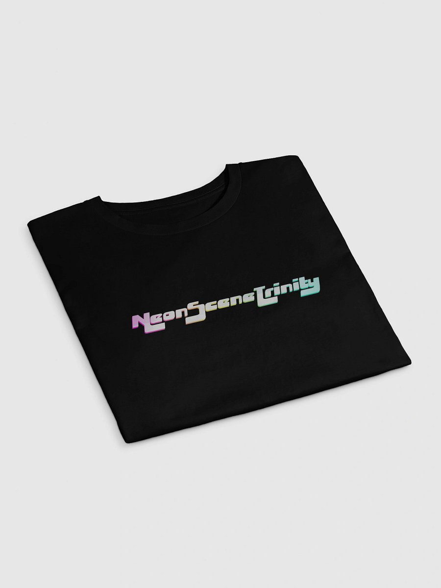 Neon Scene Trinity Logo Crop Top (Black) product image (3)