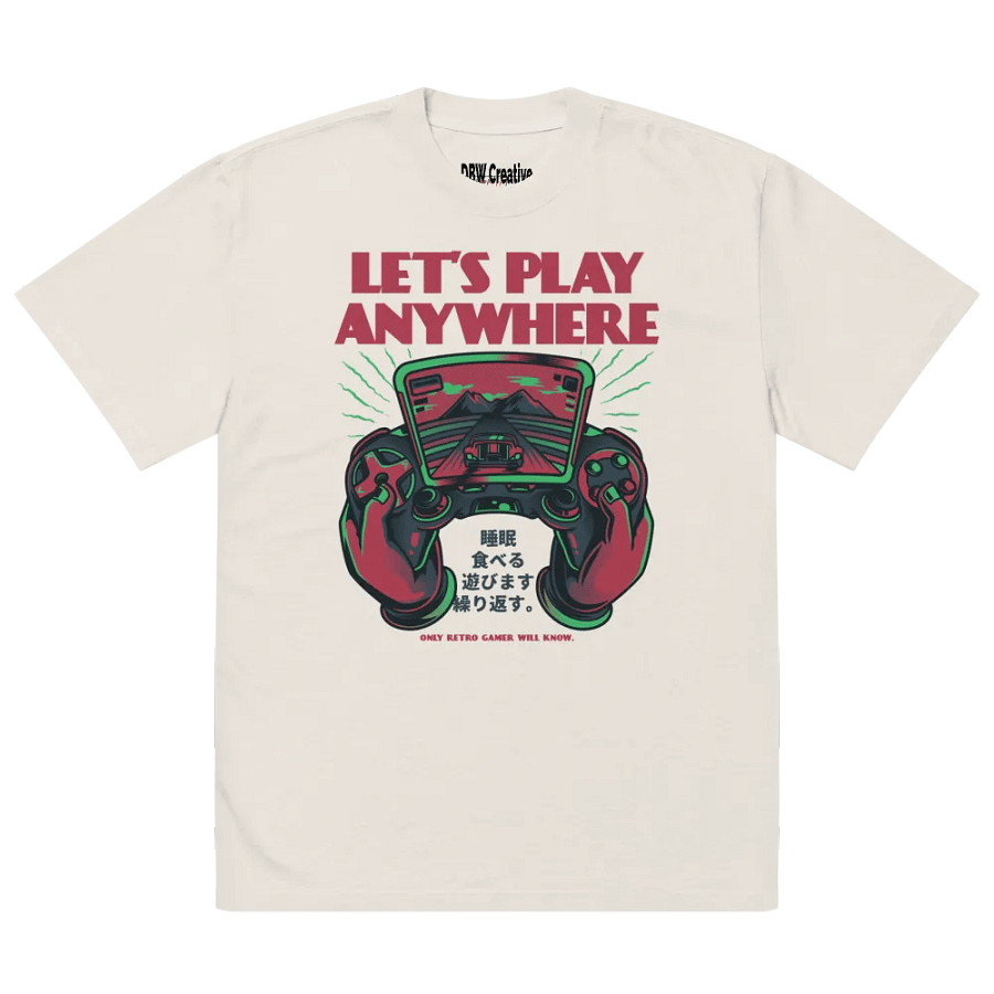 Retro Gamer Vibes Oversized Tee product image (3)