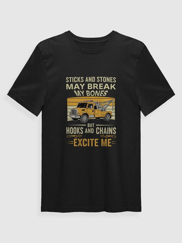 Funny Tow Truck T-Shirt – Hooks and Chains Excite Me – Tow Operator Gift product image (5)