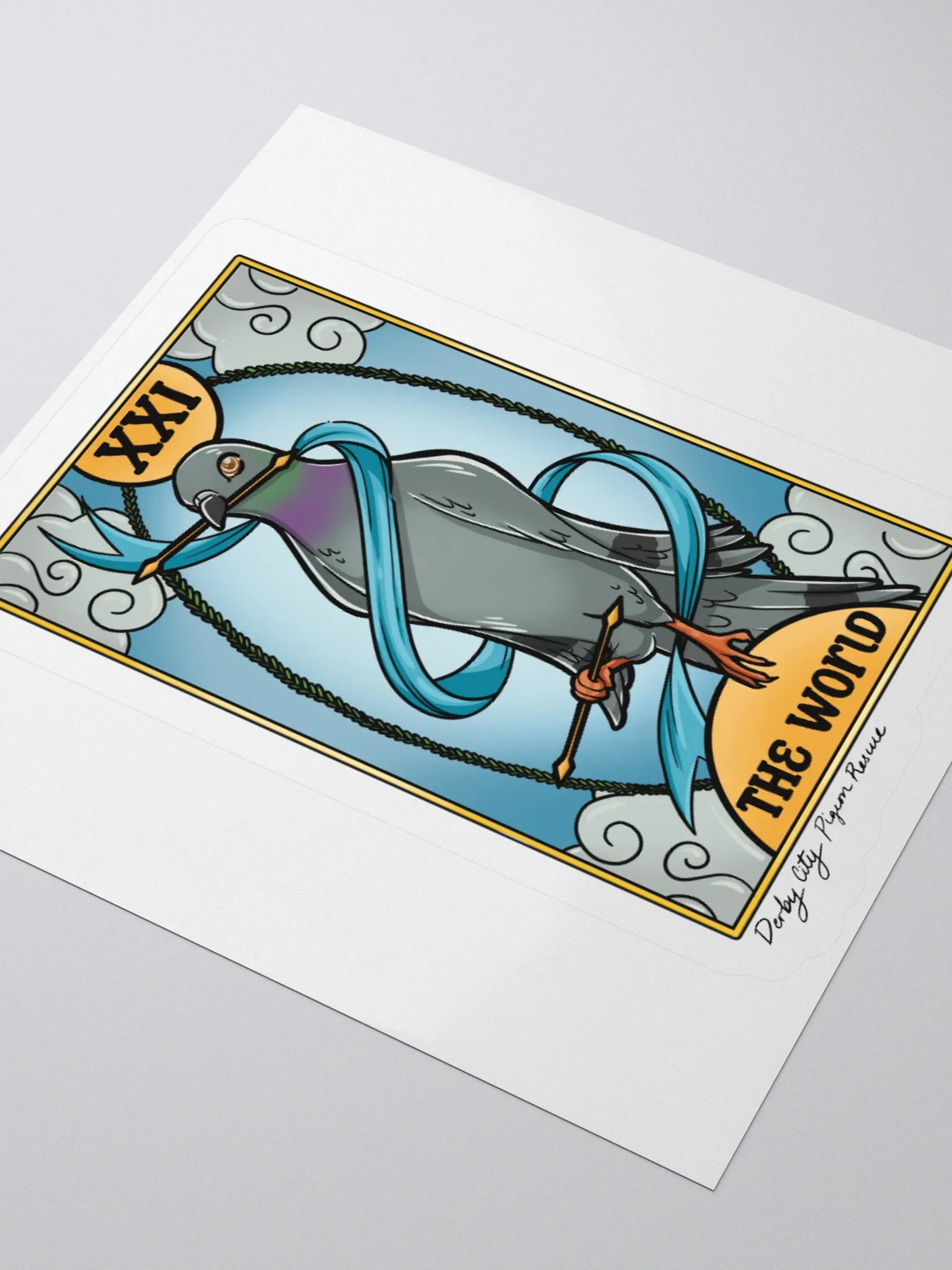 Pigeon Tarot Kiss Cut Stickers product image (3)