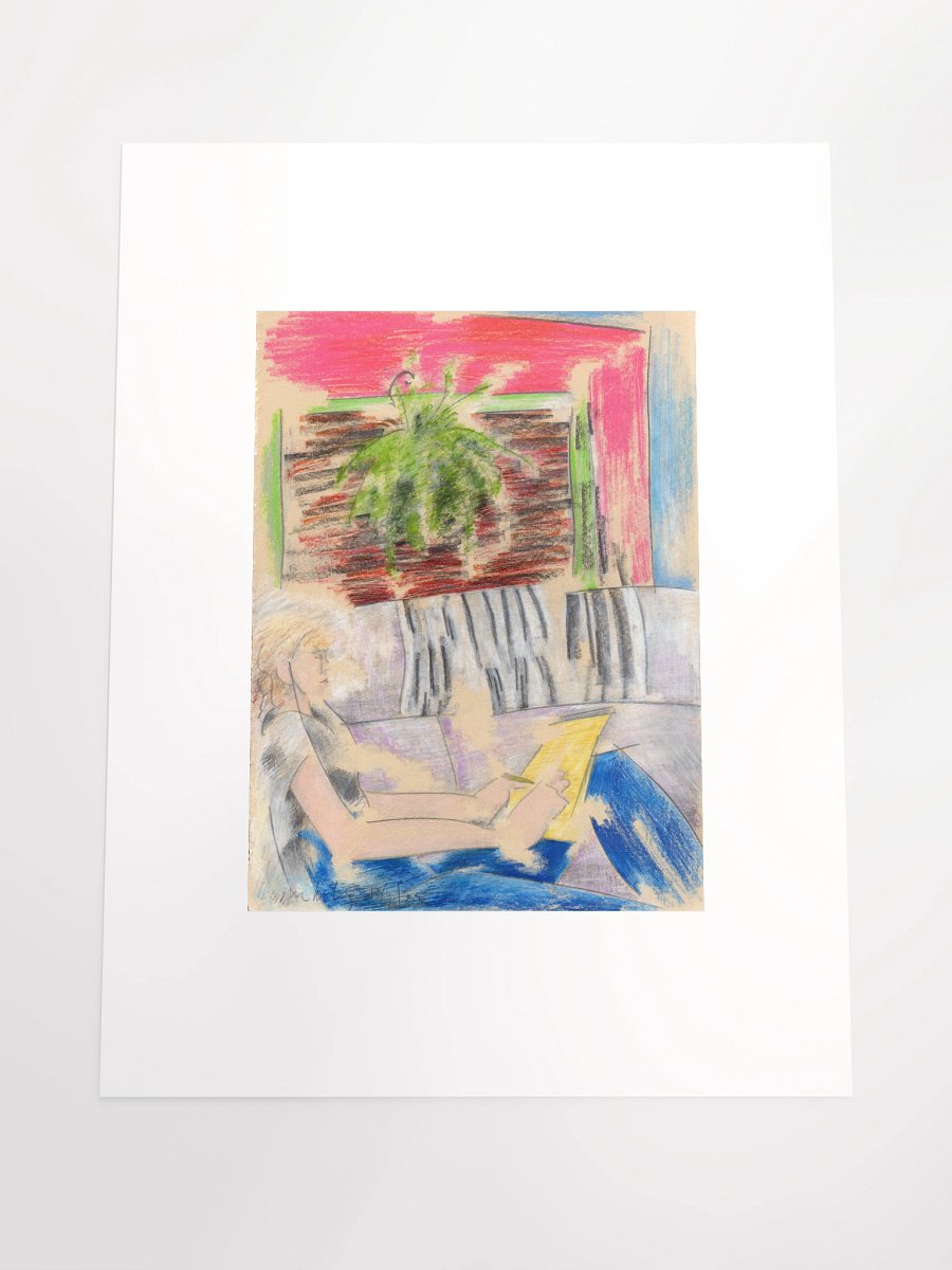 Woman with Yellow Tablet 12.09.85 print product image (4)