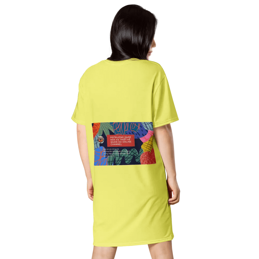 Váy thun in toàn thân/Full body printed T-shirt dress product image (3)