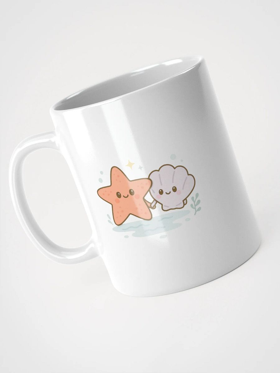 Starfish & Seashell White Glossy Mug product image (8)