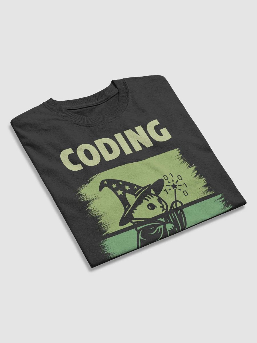 "Coding Meow-gician" Wizard Cat Funny T-Shirt product image (6)