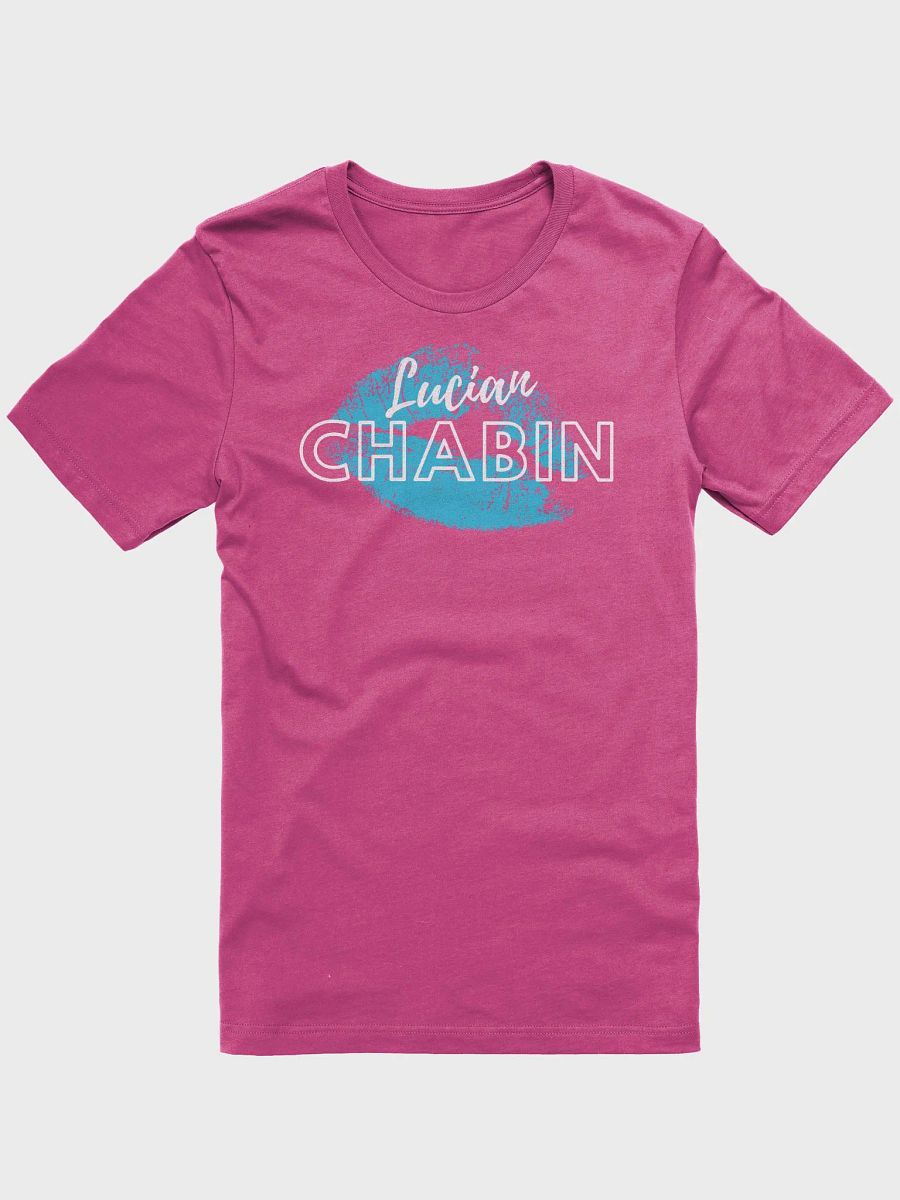 Lucian Chabin White Text Blue Design T-Shirt product image (9)