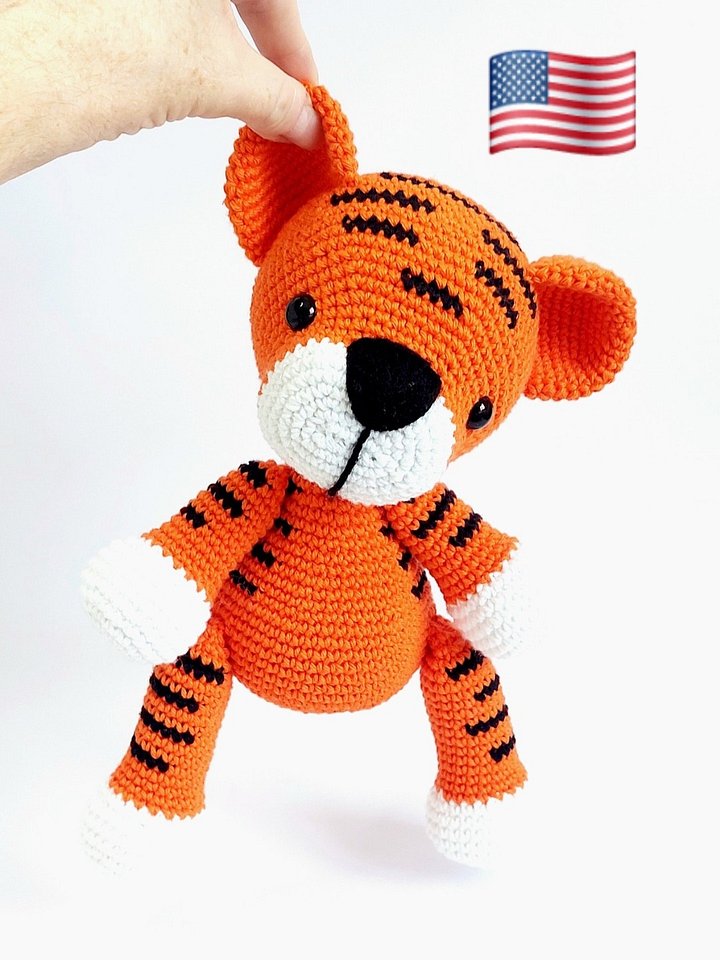 USA PATTERN - Amigurumi Crochet Tiger product image (1)