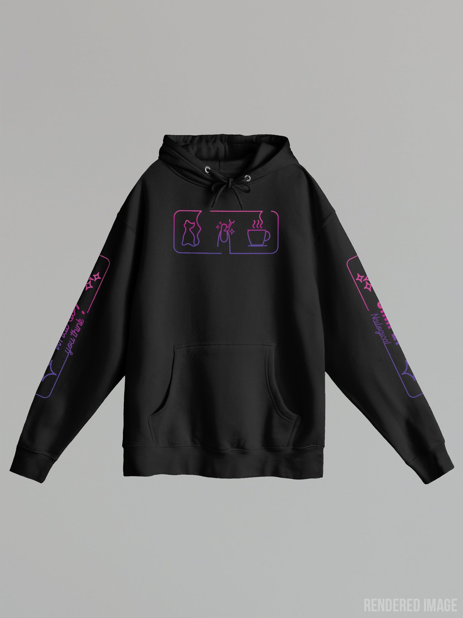 Simply Neon Lines Hoodie product image (7)