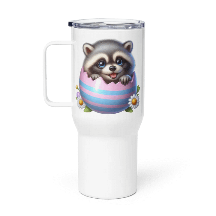 Raccoon Easter Egg - Travel Mug w/ Handle product image (1)