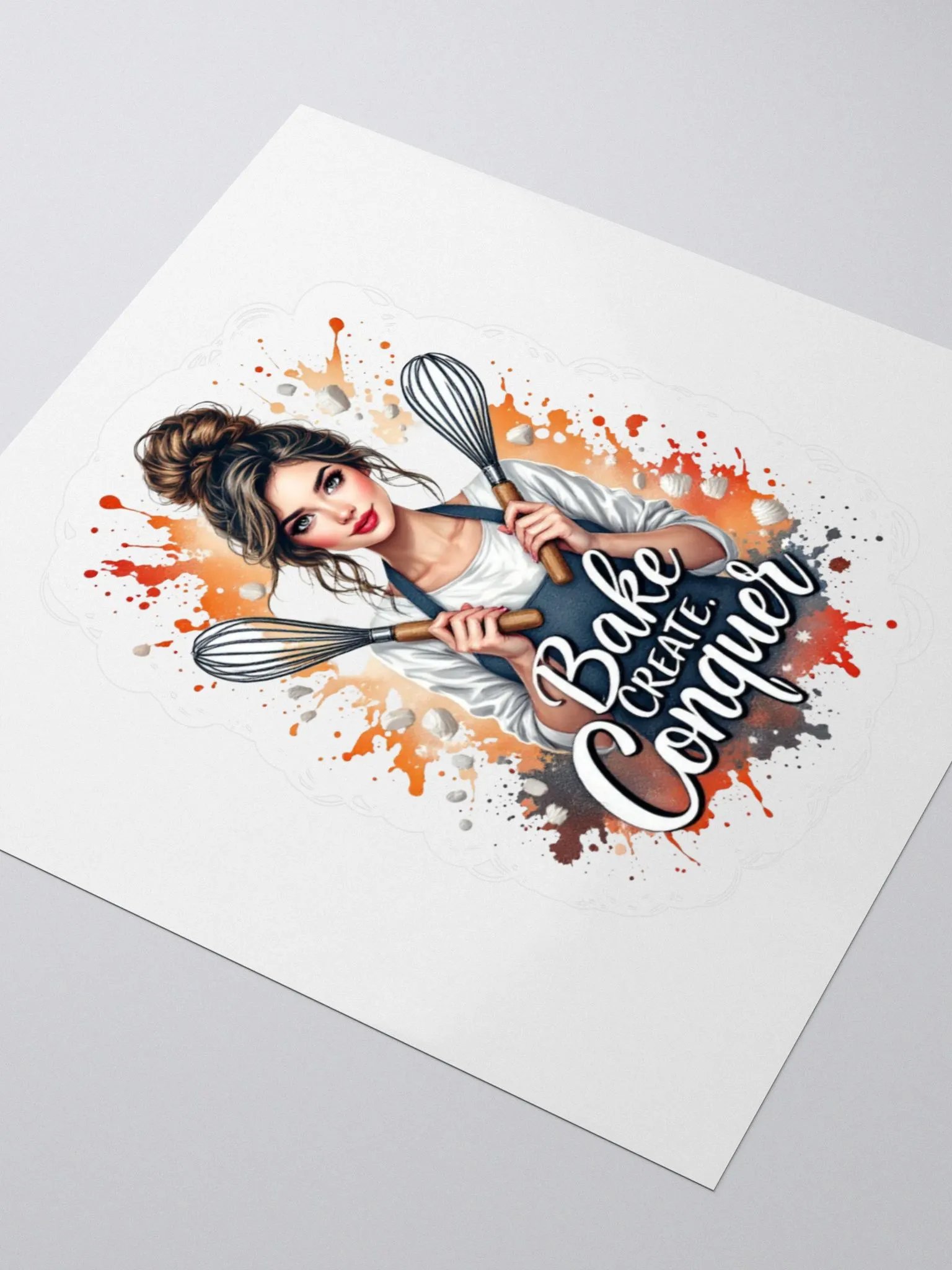 Bake, Create, Conquer Kiss Cut Stickers product image (8)