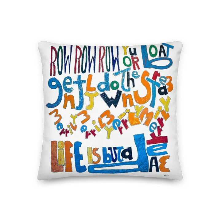 Row Row Row Your Boat Pillow product image (1)