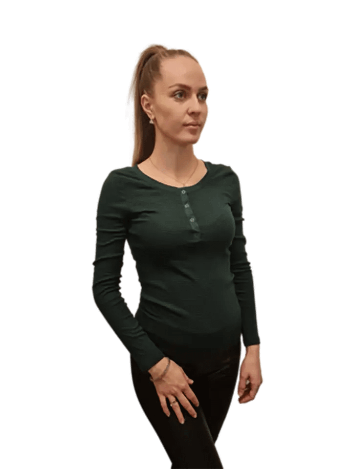 Ladies T-Shirt Top Long Sleeve Stretch or Loose Fit 100% Cotton RRP £9.99 product image (4)