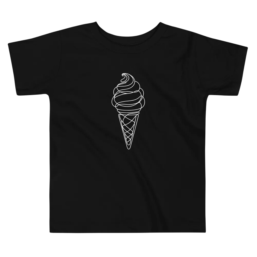 Ice Cream Cone Line Art Design Toddler T-Shirt product image (3)