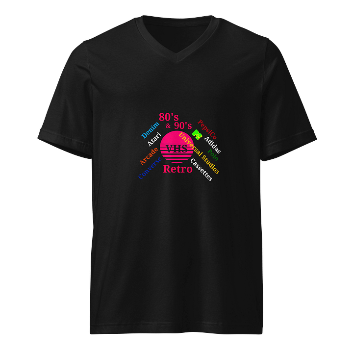 Retro VHS Nostalgia V-Neck Tee product image (1)