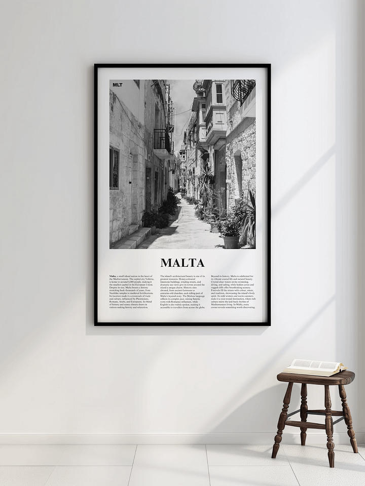 Malta 03 Newspaper Poster | Framed product image (2)