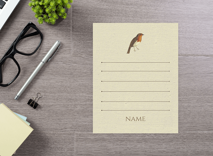 Canva Notepad Template: Robin product image (2)