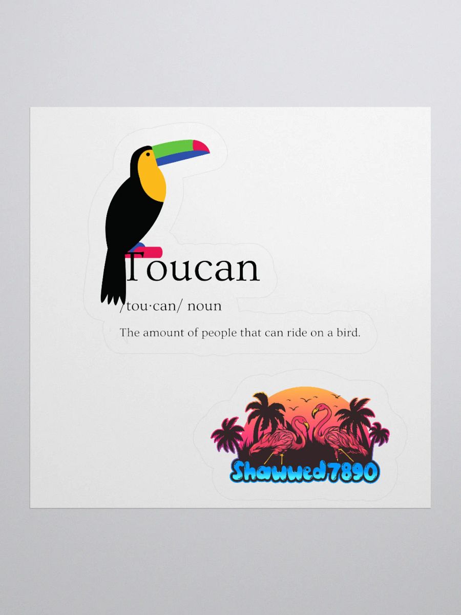 Tropical Toucan Kiss Cut Stickers product image (1)