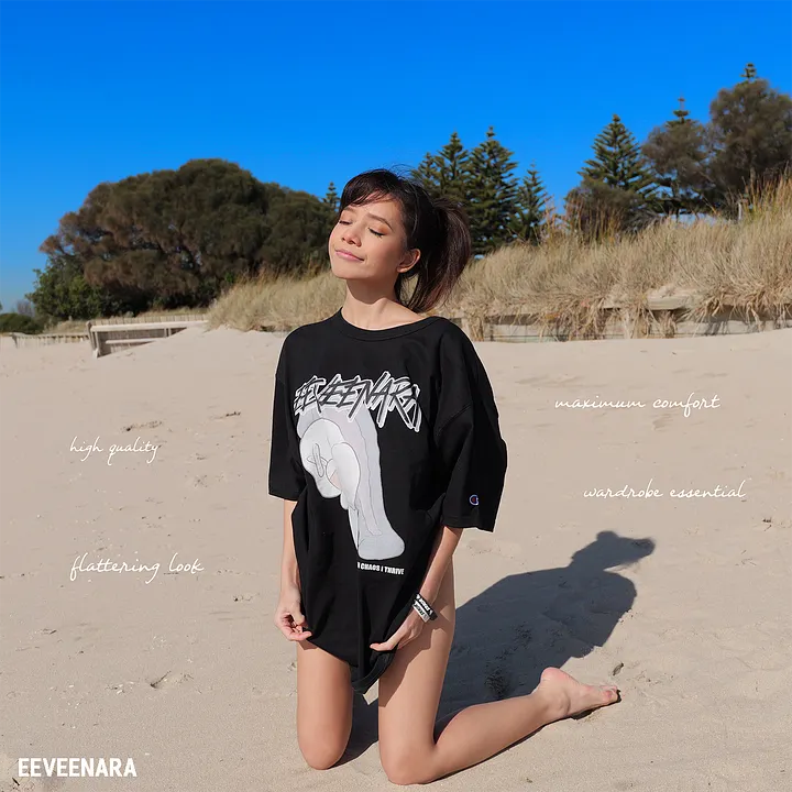 IN CHAOS I THRIVE x CHAMPION TEE - [BLACK] product image (1)