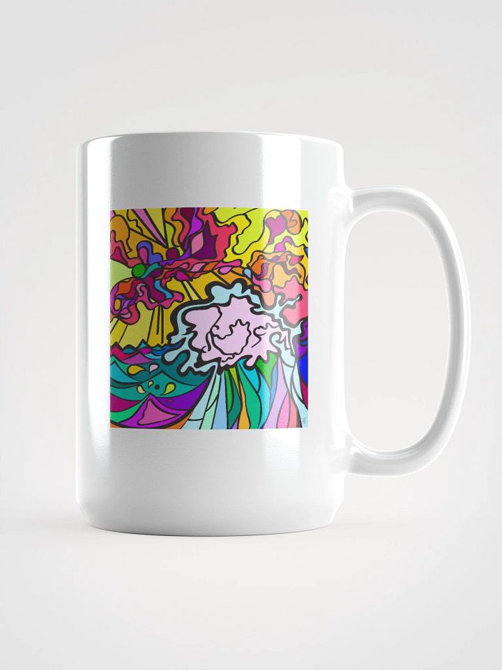 Swirling Colorful Waves Mug – Wave at Sunset product image (1)