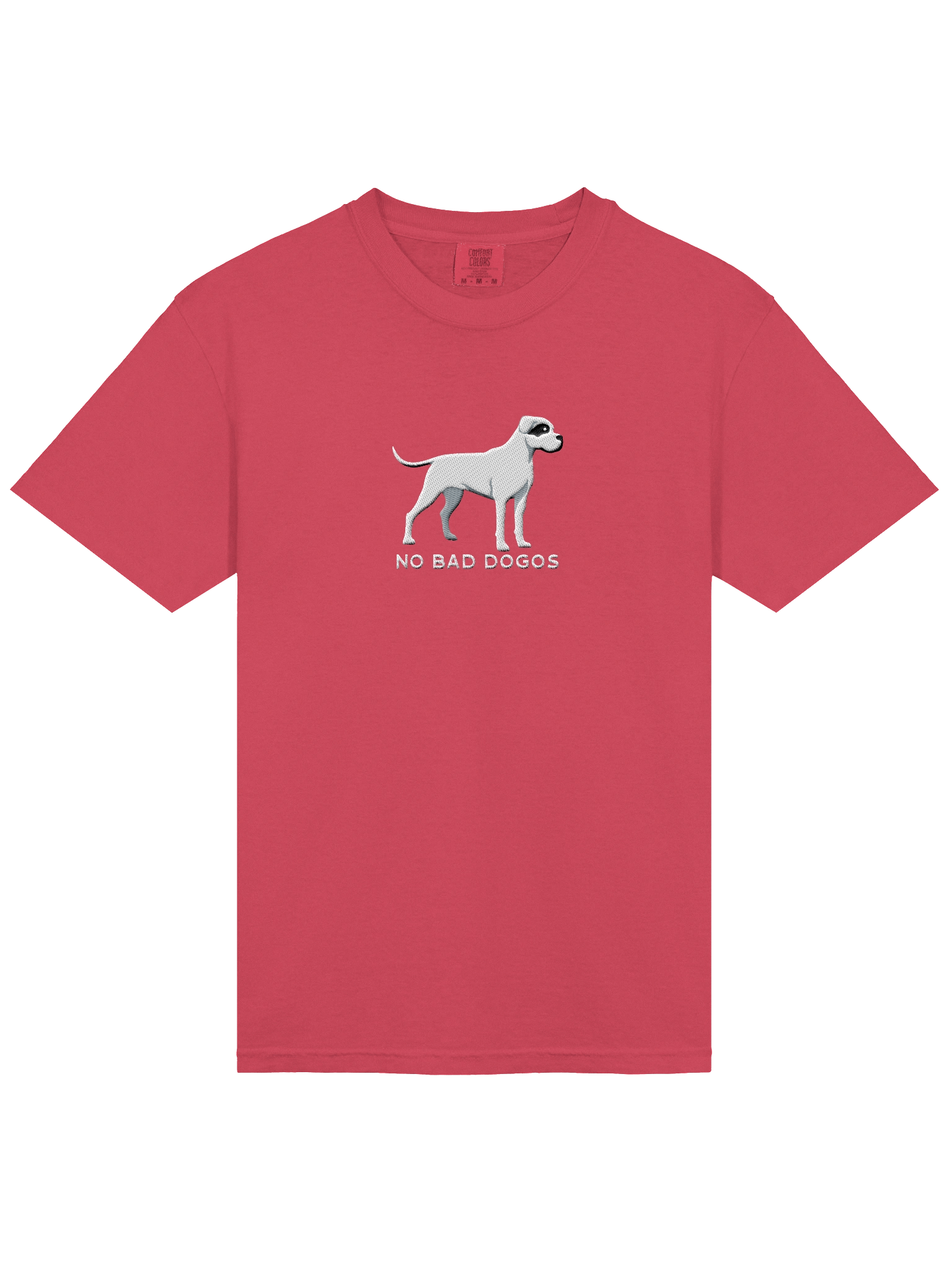 No Bad Dogos T-Shirt(Embroidered) of a Dogo Argentino(Black & White) product image (43)