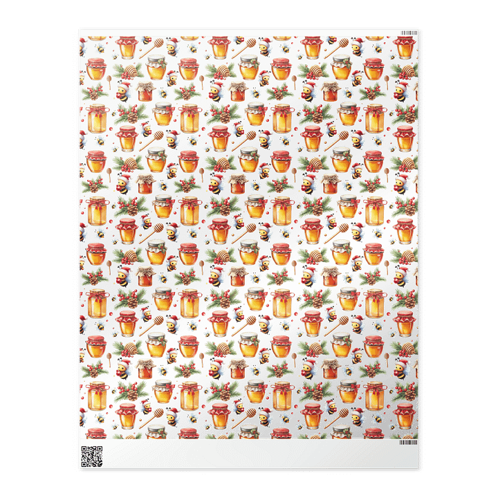 Happy Honeybees Christmas Wrapping Paper product image (2)