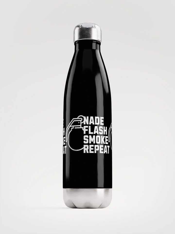 Nade Flash Smoke Repeat Grenade Utility Meme Water Bottle product image (1)