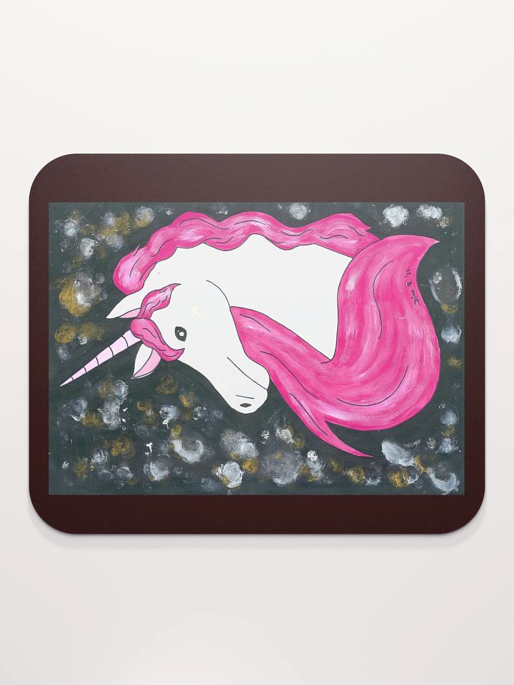 Unicorn - (art by Dina R.) - acrylic painting picture - Classic Mouse Pad product image (2)
