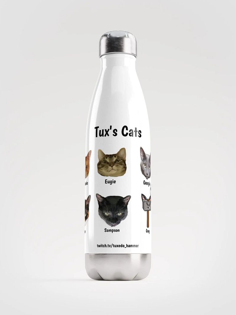 Tux's Cats Stainless Steel Water Bottle